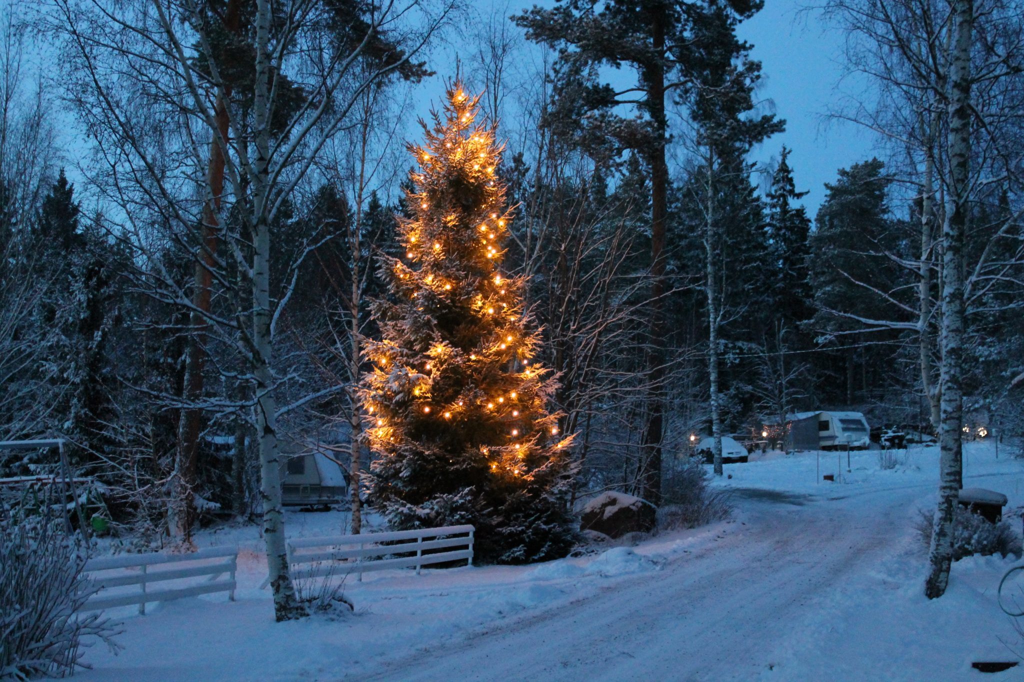 The winter in Kesäniemi